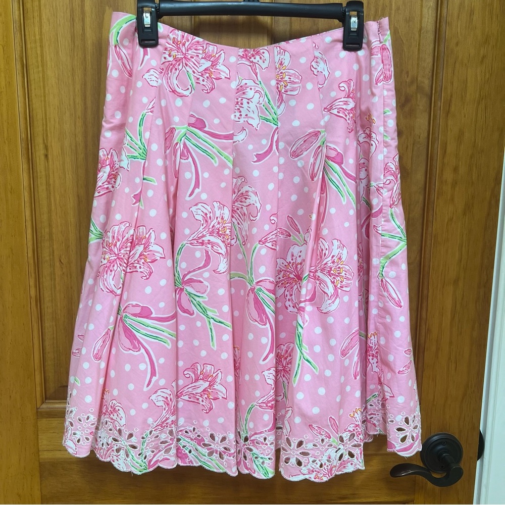Lilly Pulitzer Ingrid Skirt in Pulitzers Prize, Pleated, Never Worn, Size 6